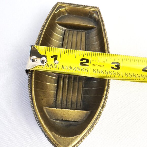 Brass Rowboat Sculpture Philadelphia Manufacturing Co. Vintage Nautical Decor 19 - Picture 10 of 10